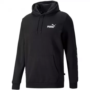 PUMA ESS+ Tape Hoodie FL juodas vyriškas gobtuvas, L dydis