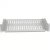 EFB ELEKTRONIK 19 inch 2U fiksuota lentyna, 400 mm gylio, 22 kg apkrova, šviesiai pilka RAL 7035