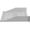 EFB ELEKTRONIK 19 inch 2U fiksuota lentyna, 400 mm gylio, 22 kg apkrova, šviesiai pilka RAL 7035