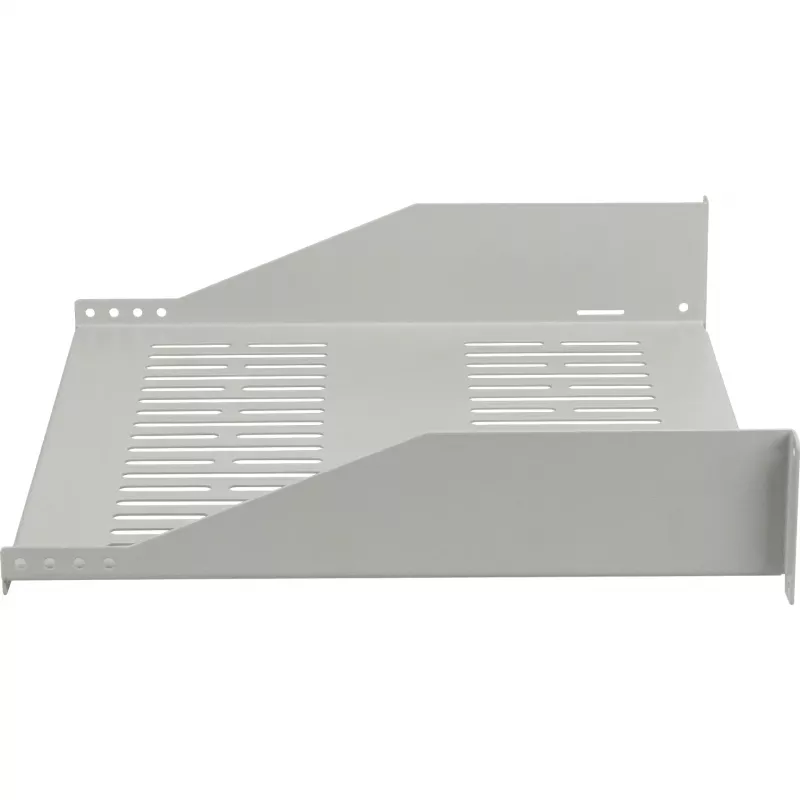 EFB ELEKTRONIK 19 inch 2U fiksuota lentyna, 400 mm gylio, 22 kg apkrova, šviesiai pilka RAL 7035