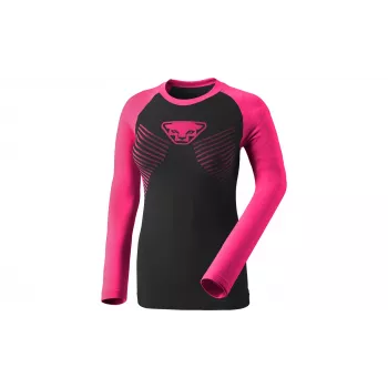 Dynafit Speed Dryarn L/S moteriški marškinėliai ilgomis rankovėmis - Pink Glo, dydis L