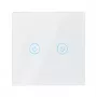 LogiLink WiFi Smart EU Light Switch, 2-Gang, Tuya Compatible, White