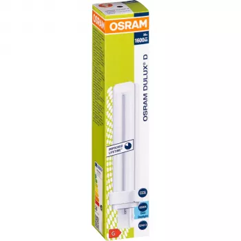 Osram DULUX D 26W/865 G24d-3 kompaktinė liuminescencinė lempa, dienos šviesos balta, 1800 lm, 2 kontaktų