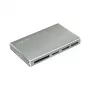 LogiLink USB 3.2 Gen1 5-in-1 kortelių skaitytuvas, metalinis korpusas, sidabrinis