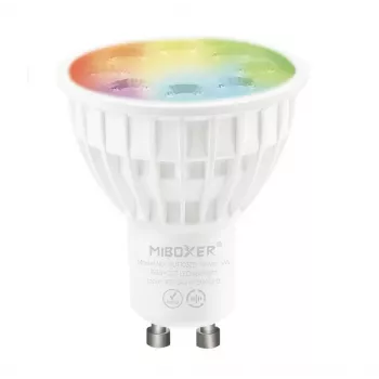 Miboxer FUT103 LED Retrofit GU10 4W RGB-WW išmanus prožektorius 2.4G