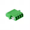 LogiLink LC Quad šviesolaidžio adapterių rinkinys, 12 vnt., žalias, su flanšu, SC Duplex Breakout