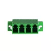 LogiLink LC Quad šviesolaidžio adapterių rinkinys, 12 vnt., žalias, su flanšu, SC Duplex Breakout