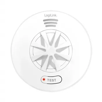 LogiLink SC0232 šilumos detektorius baltas 85 dB aliarmas A1 klasė 54-65°C su baterija