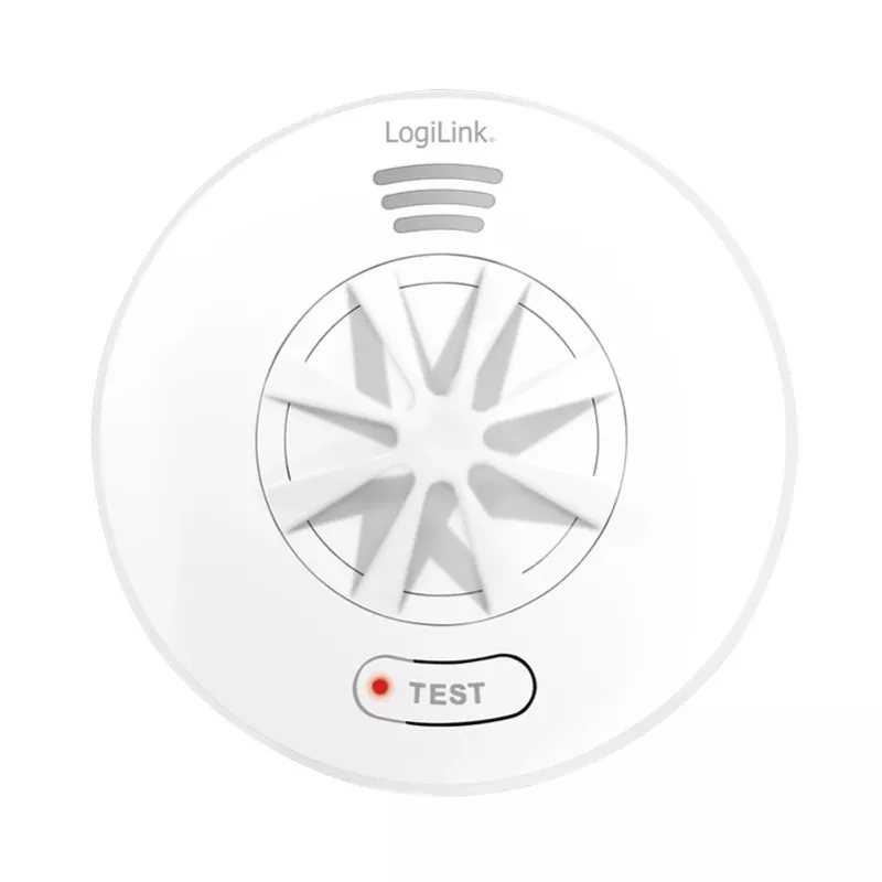 LogiLink SC0232 šilumos detektorius baltas 85 dB aliarmas A1 klasė 54-65°C su baterija