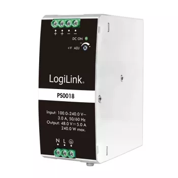 LogiLink Professional DIN Rail maitinimo šaltinis 240 W 48 V