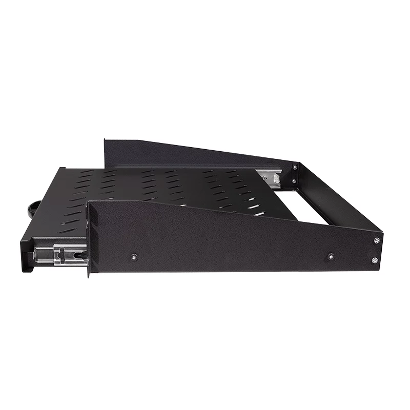 LogiLink 19 colių ištraukiama lentyna 2U, prailginama, 350 mm gylio, 30 kg apkrova, juoda