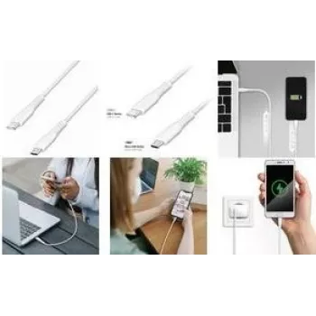 LogiLink USB 2.0 laidas, USB-C į Micro USB-B, 3 m, baltas