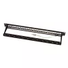 LogiLink Modular 24 prievadų Cat.6A Keystone skydelis, 19 colių/1U, juodas, EconLine