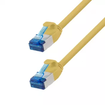 LogiLink Cat.6A Slim S/FTP LSZH Patch Cable, geltona, 15 m, SlimLine