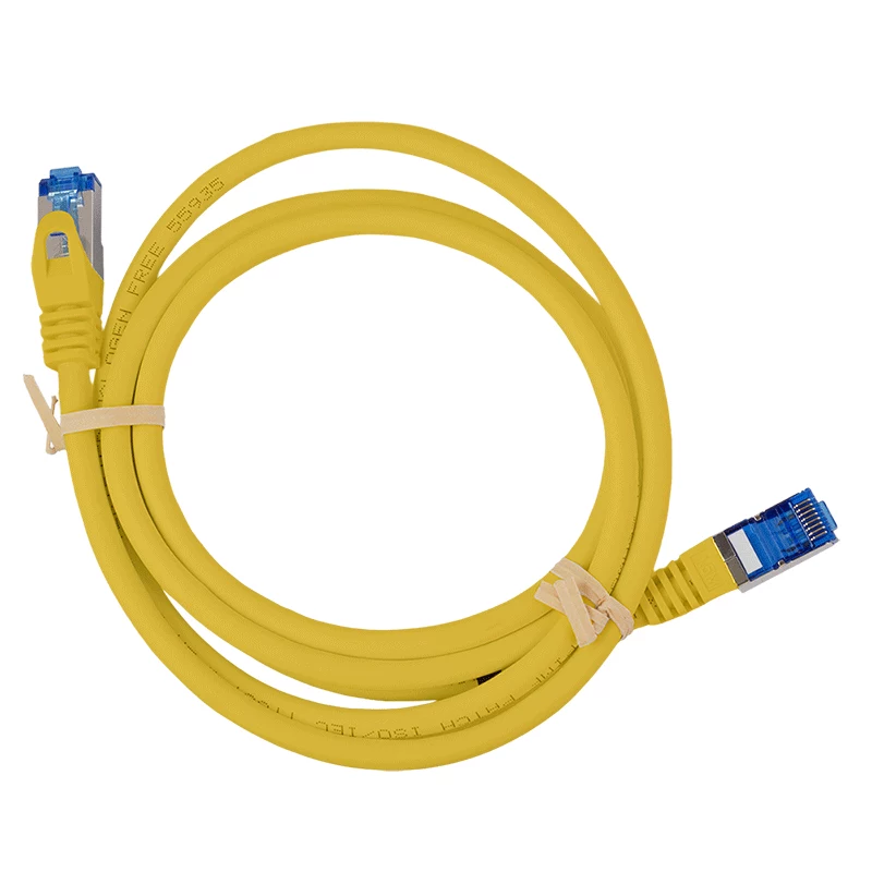 LogiLink Cat.6A S/FTP LSZH Patch Laidas, CCA, 5m, geltonas, EconLine