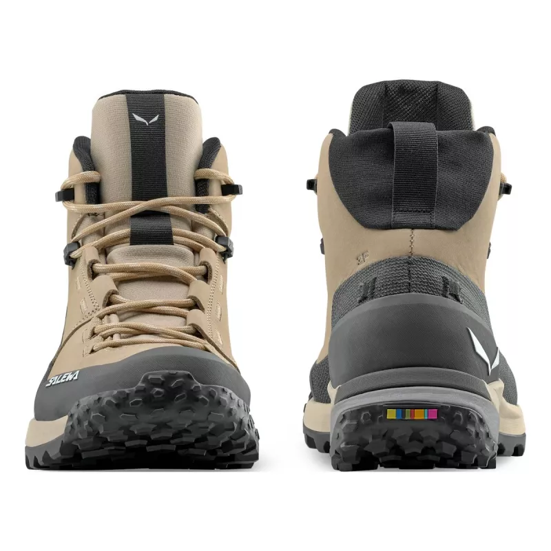 Salewa Puez Leather Mid PTX moteriški žygio batai Quicksand/Onyx 36,5 dydis