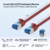 LogiLink SlimLine Cat.6A S/FTP LSZH jungiamasis kabelis, raudonas, 3 m, 10Gbps