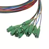 LogiLink Fiber Pigtail rinkinys 12 x LC/APC OS2 (G657.A1), 2m, spalvoti, žalia jungtis