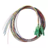 LogiLink Fiber Pigtail rinkinys 12 x LC/APC OS2 (G657.A1), 2m, spalvoti, žalia jungtis