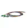 LogiLink Fiber Pigtail rinkinys 12 x LC/APC OS2 (G657.A1), 2m, spalvoti, žalia jungtis