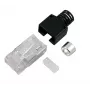 EFB Elektronik Stewart SS37 RJ45 vyriškas lauko montavimo connector, ekranuotas, be įrankių, Cat.6A/7/7A/8, cinko liejinys, auksuoti kontaktai