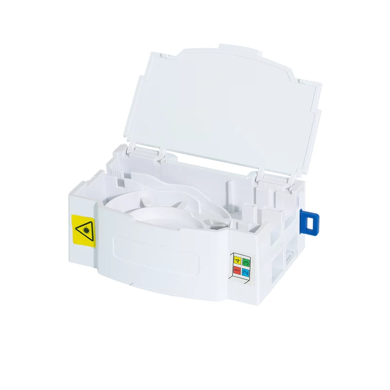 LogiLink FTTH Termination Box, skirtas DIN bėgeliui, 4 prievadai, balta