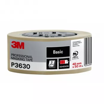3M Scotch PRO Painter's Maskavimo juosta 48 mm x 50 m smėlio spalvos P3630