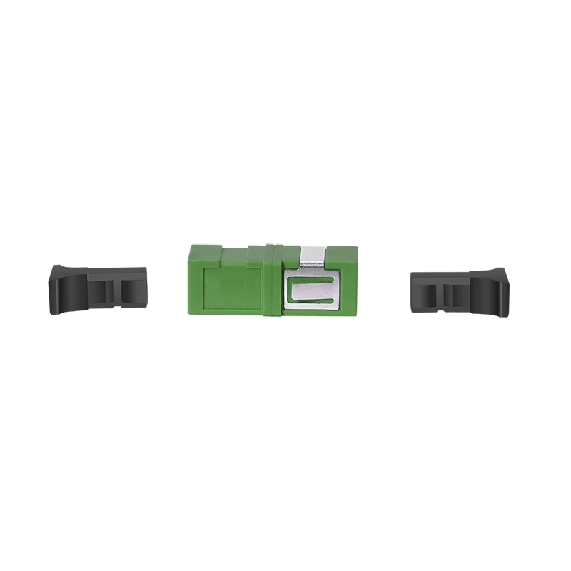 LogiLink SC Simplex šviesolaidžio adapteris, žalias, be flanšo, 12 vnt. pakuotė