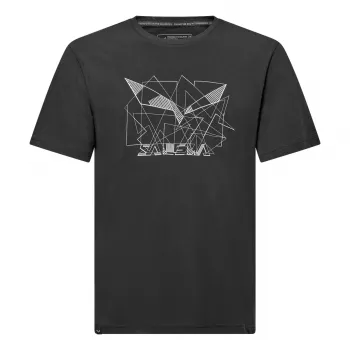 Salewa vyriški marškinėliai Eagle Geometric Black Out - L dydis