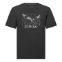 Salewa vyriški marškinėliai Eagle Geometric Black Out - L dydis
