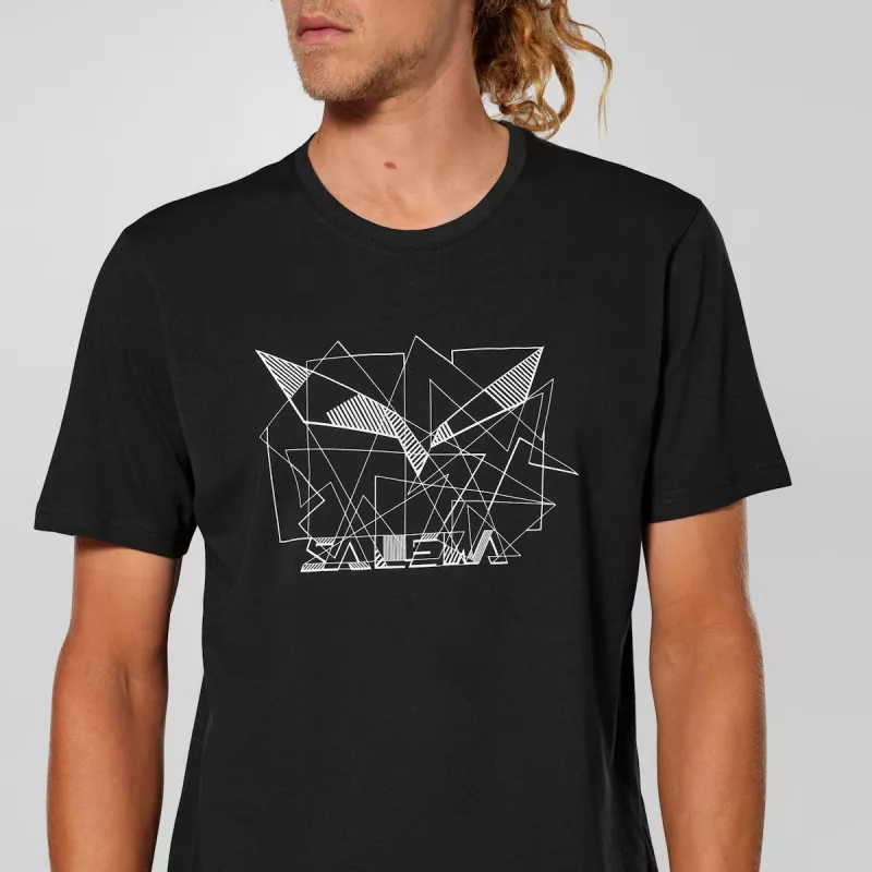 Salewa vyriški marškinėliai Eagle Geometric Black Out - L dydis