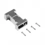 EFB ELEKTRONIK EB0909MV2 Metalizuotas tuščias sąsajos korpusas, 1 prievadas Keystone, sidabrinis