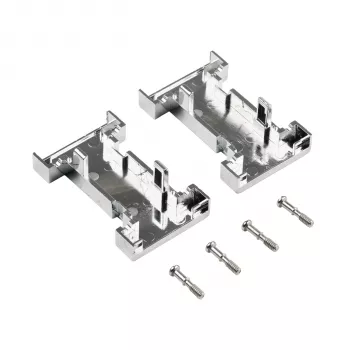 EFB ELEKTRONIK EB0909MV2 Metalizuotas tuščias sąsajos korpusas, 1 prievadas Keystone, sidabrinis