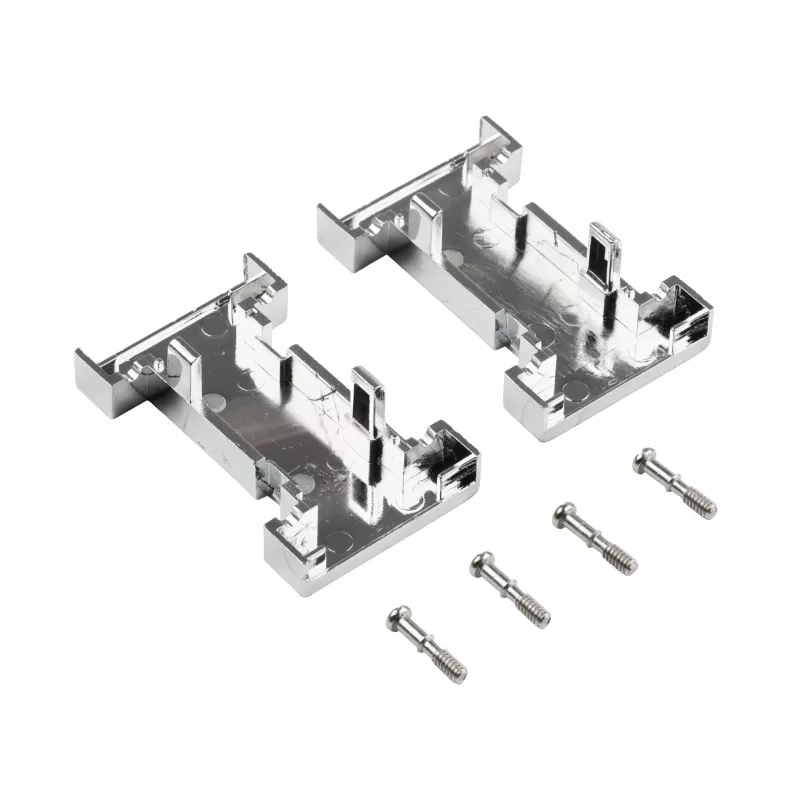 EFB ELEKTRONIK EB0909MV2 Metalizuotas tuščias sąsajos korpusas, 1 prievadas Keystone, sidabrinis