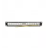 LOGILINK Modular 16 prievadų Cat.6A Keystone skydelis, 19 inch/1U, su 3 kabelių žiedais, juodas