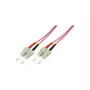 LogiLink OM4 SC/SC Duplex 3,0 m daugiamodis šviesolaidžio kabelis, LSZH violetinis