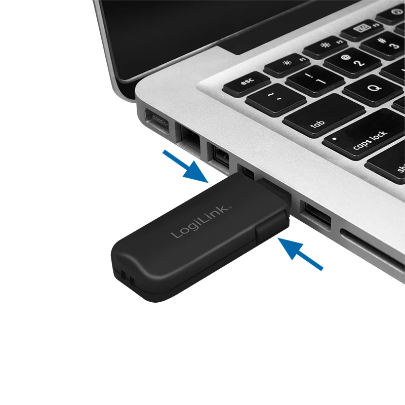 LogiLink AU0054 USB-A prievado blokavimo įtaisas su 1 raktu ir 4 spynomis, kelioninė versija, juoda