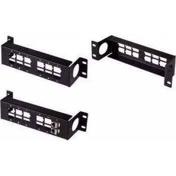 LogiLink 10 colių Keystone skydelis, 12 prievadų, juodas RAL 9005, 1,5U, plieninis, neekranuotas