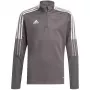 adidas Tiro 21 treniruočių viršus jaunimui, pilkas (Grey Four) GM7321, 116 cm