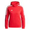 adidas Tiro 21 prakaituojantis gobtuvas Team Power Red, vaikams, 116 dydis