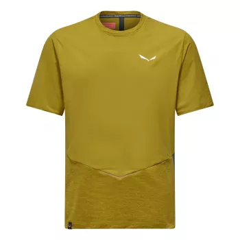 Salewa Pedroc Dry Wind vyriški marškinėliai alyvuogių spalvos 48 dydis