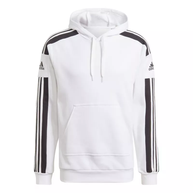 adidas Squadra 21 vyriškas gobtuvas su užtrauktuku baltas GT6637