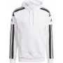 adidas Squadra 21 vyriškas gobtuvas su užtrauktuku baltas GT6637