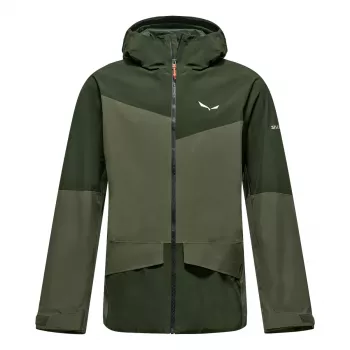 Salewa Puez GTX 2L vyriška hardshell striukė, alyvuogių spalvos, L dydis