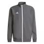 adidas Entrada 22 Prezentacinė striukė pilka 2XL - vyriška, iš perdirbto poliesterio, užtrauktuku