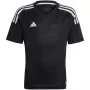 adidas Tiro 23 Competition Match marškinėliai vaikams juodi 152cm
