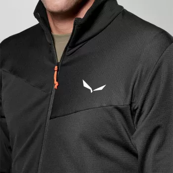 Salewa Puez Cammino Polarlite Half-Zip vilnonė striukė vyrams - Black Out, dydis M