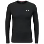 Salewa Cristallo Warm vyriški Alpių Merino Responsive termo marškinėliai - Black Out