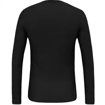Salewa Cristallo Warm vyriški Alpių Merino Responsive termo marškinėliai - Black Out