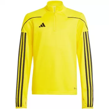 adidas Tiro 23 League treniruočių marškinėliai jaunimui geltoni juodi IC7880 140cm